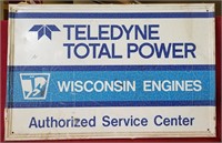 ca. 1960's Teledyne Metal Sign