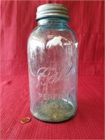 Vintage #13 Ball Blue-glass Canning Jar 1/2 Gal.