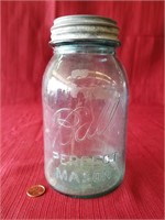 Vintage #13 Ball Blue Glass Canning Jar