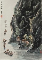 Li Keran 1907-1989 Chinese Watercolour Scroll