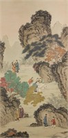 Luo Pin 1733-1799 Watercolour on Paper Scroll