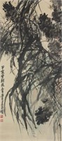 Wu Changshuo 1844-1927 Watercolour on Paper Scroll
