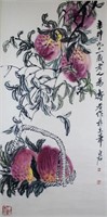 Qi Baishi 1864-1957 Chinese Watercolour on Scroll