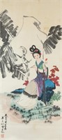 Hua Sanchuan 1930-2004 Chinese Watercolour Scroll