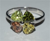 Sterling Silver Ring w/ Tourmaline