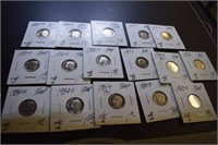 (16) Roosevelt Dimes - 1944-2002s