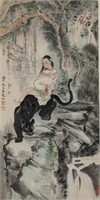 Liu Danzhai 1931-2011 Chinese Watercolour Scroll
