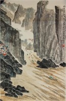 Ying Yeping 1910-1990 Watercolour on Paper Roll
