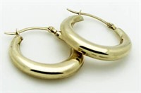 10kt Gold Large Hoop Earrings