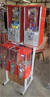 Five Unit Candy / Toy Dispenser w/ Contents