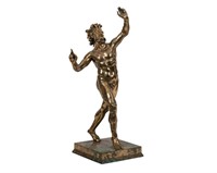 Bronze Pan Figure