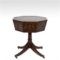 Weiman Octagonal Leather Top Table