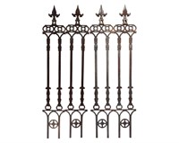 Pair Victorian Style Iron Fence Pieces