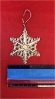 Gorham goldfield 1983 snowflake ornament