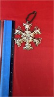 Gorham Sterling Snowflake Ornament 1977