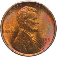 1C 1909-S LINCOLN. PCGS MS66 RB CAC