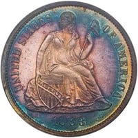 10C 1863 PCGS PR65 CAM CAC