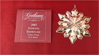 Gorham sterling snowflake ornament