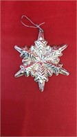 Gorham sterling snowflake ornament 1972