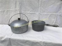 Club Aluminum stock pot and sauce pan