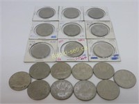 Collection of 19 Canadian Dollar Coins