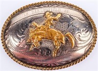 Jewelry Sterling Silver Rodeo Belt Buckle