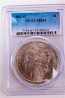 Coin 1883-O Morgan Silver Dollar PCGS MS64