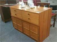 PARKER KNOLL MID CENTURY CABINET, FOUR DRAWERS,