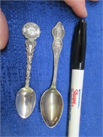 2 old small sterling spoons - 0.58 tr.oz
