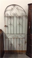 ARCHED TOP IRON GATE ; 29" X 70"