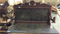 MARBLE WASH STAND BACK AND TOP-BEAUTIFUL BLACK