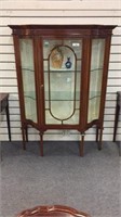DISPLAY CABINET WITH 2 GLASS SHELVES , BEVELED