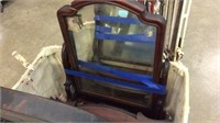 TWO LARGE ANTIQUE SHAVING MIRRORS