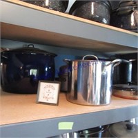 Large pans on 2nd shelf