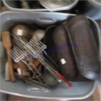 Kitchen items, utensils, pans