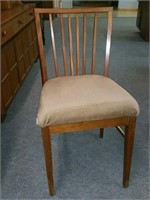 MID CENTURY DINING CHAIRS, WITH CUSHIONS (4X)