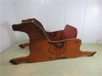 Vintage Child's Wood Horse Chair