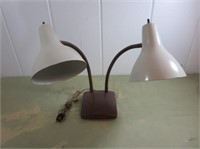 Classic Metal Desk Lamp w/Dual Bendy Arms