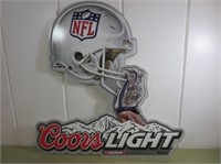 Metal Coors Light Sign, 23" x 24"