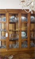 China Cabinet with glass shelves & lights