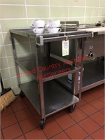 .Stainless Cart on Wheels