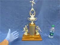 larger 1971 bowling trophy (20in tall) champs