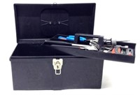 17" Black Hardside Toolbox & Tools