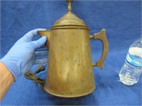 antique copper coffee pot (table lamp)