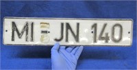 aluminum england license plate