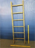antique wooden ladder section (6ft 4in tall)