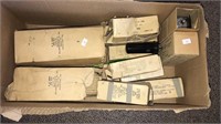 Box lot of new old stock radio tubes or TV tubes,