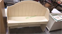 Fancy kitchen bench or mud room bench, 40 x 45"