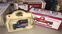 Three advertising diecast trucks, all in the box,