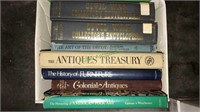 Antique collector books including American folk